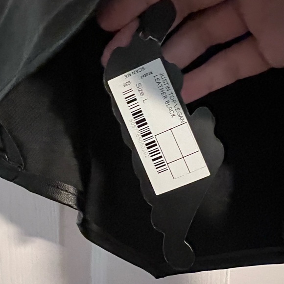 Motel Rocks pleather crop top - Picture 2 of 3